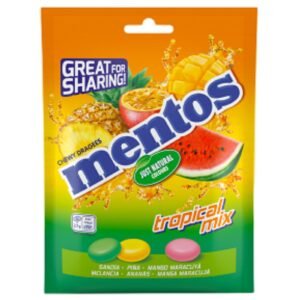Mentos Tropical Mix Chewy Dragees 160G